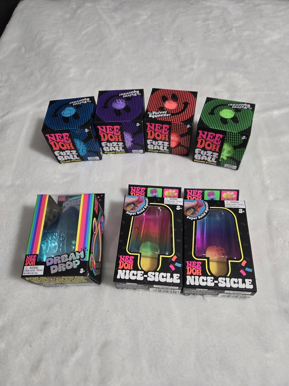 New Nee Doh Fuzz Ball, Nice-sicle, Dream Drop Set